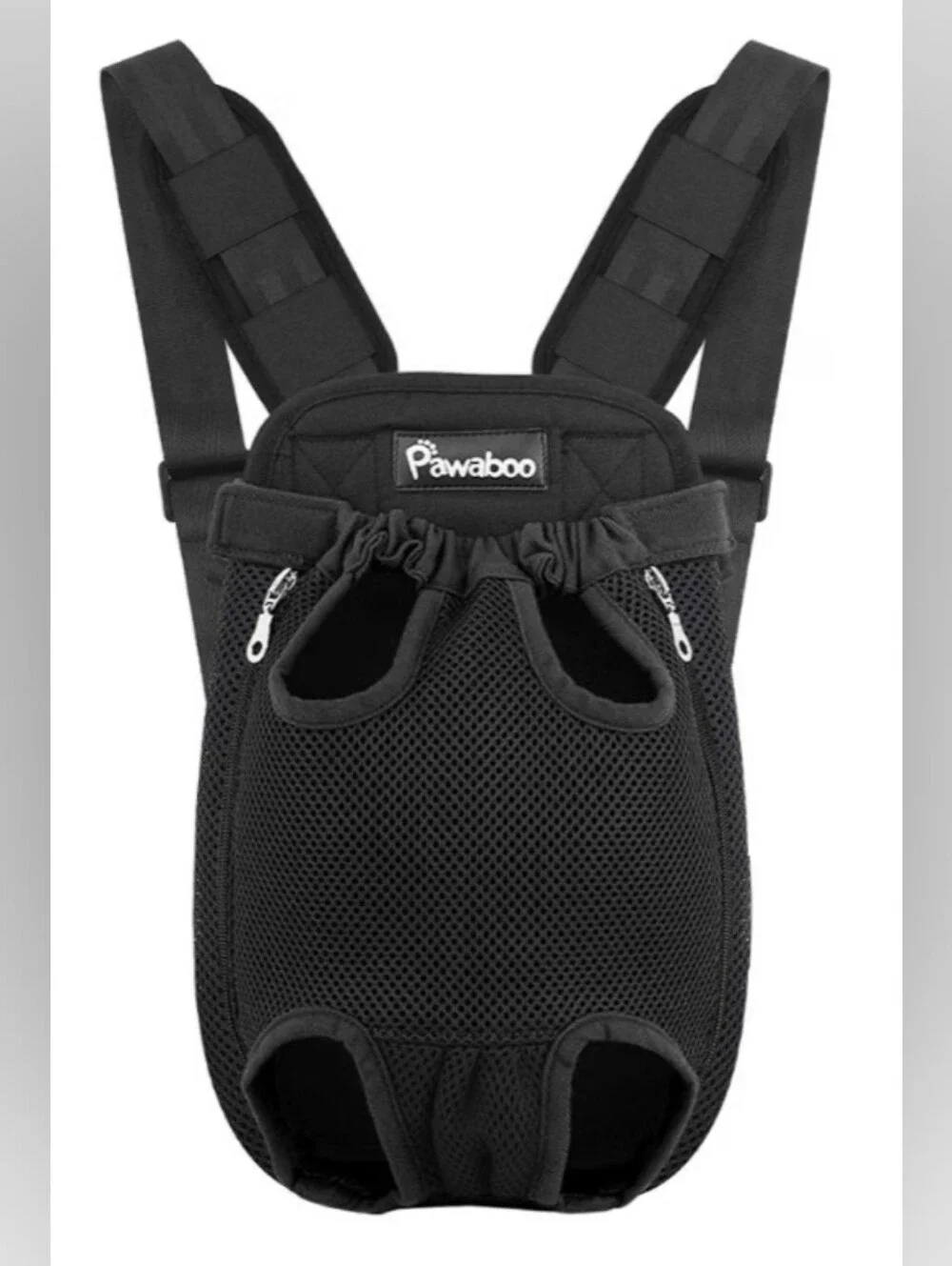 Pawaboo Black Front-Carrier For Small Pet Size S